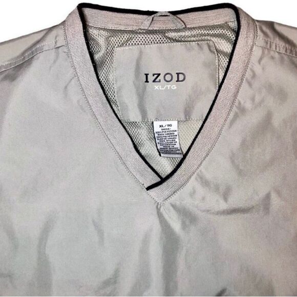 IZOD Golf Pullover Jacket in Taupe/Black Men’s XL - Picture 2 of 8